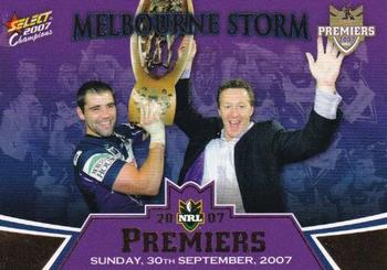 2007 Select NRL Invincible - Premiers Melbourne Storm #PC2 Cameron Smith / Craig Bellamy Front